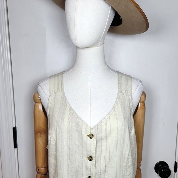 Prana Grace Trail Dress L Organic Cotton Hemp Blend Midi Travel Adventure Work - Picture 3 of 10